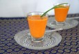 Amuse van geroosterde paprika
