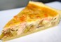 Quiche gevuld met een duo van zalm