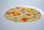 Vissoep met gerookte zalm