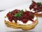 Blinis met dilleroom en bietensalade