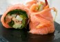 Zalmrolletje een voorgerecht met zalm