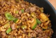 Macaroni met groene paprika