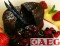 Gestoomde chocoladecake met rood fruit