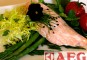 Gepocheerde zalm met zeekraal