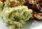 Aardappelpuree met komkommer