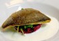 Gebakken doradefilet met bietenrisotto