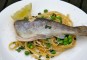 Gestoomde forel uit de oven