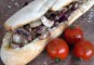 Gevuld stokbrood met champignons