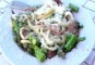 Pasta met worstjes en groene asperge