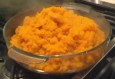 Zoete aardappelpuree