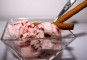 Aardbeien yoghurt ijs