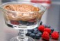 Fruit met chocolade mousse