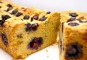 Polenta brood met blauwe bessen