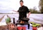 Asperges met gambas