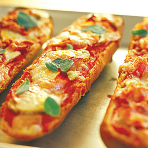 Recept voor pizzabaguette