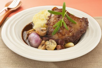Franse kip in wijn