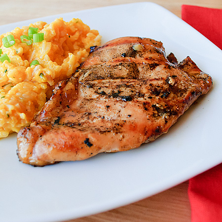 Gegrilde kip in zoete marinade