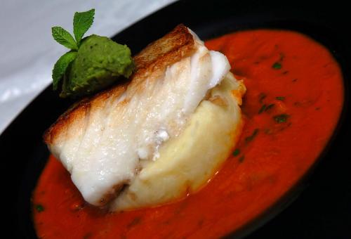 Kabeljauw in tomatensaus