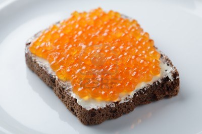 Roggebrood met kaviaar