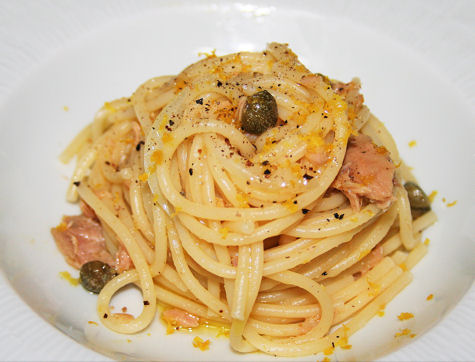 Tagliatelle met tonijnpesto