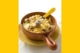 Gegratineerde macaroni